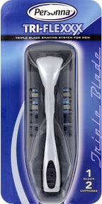 Personna Tri-Flexxx Triple Blade Shaving System for Men