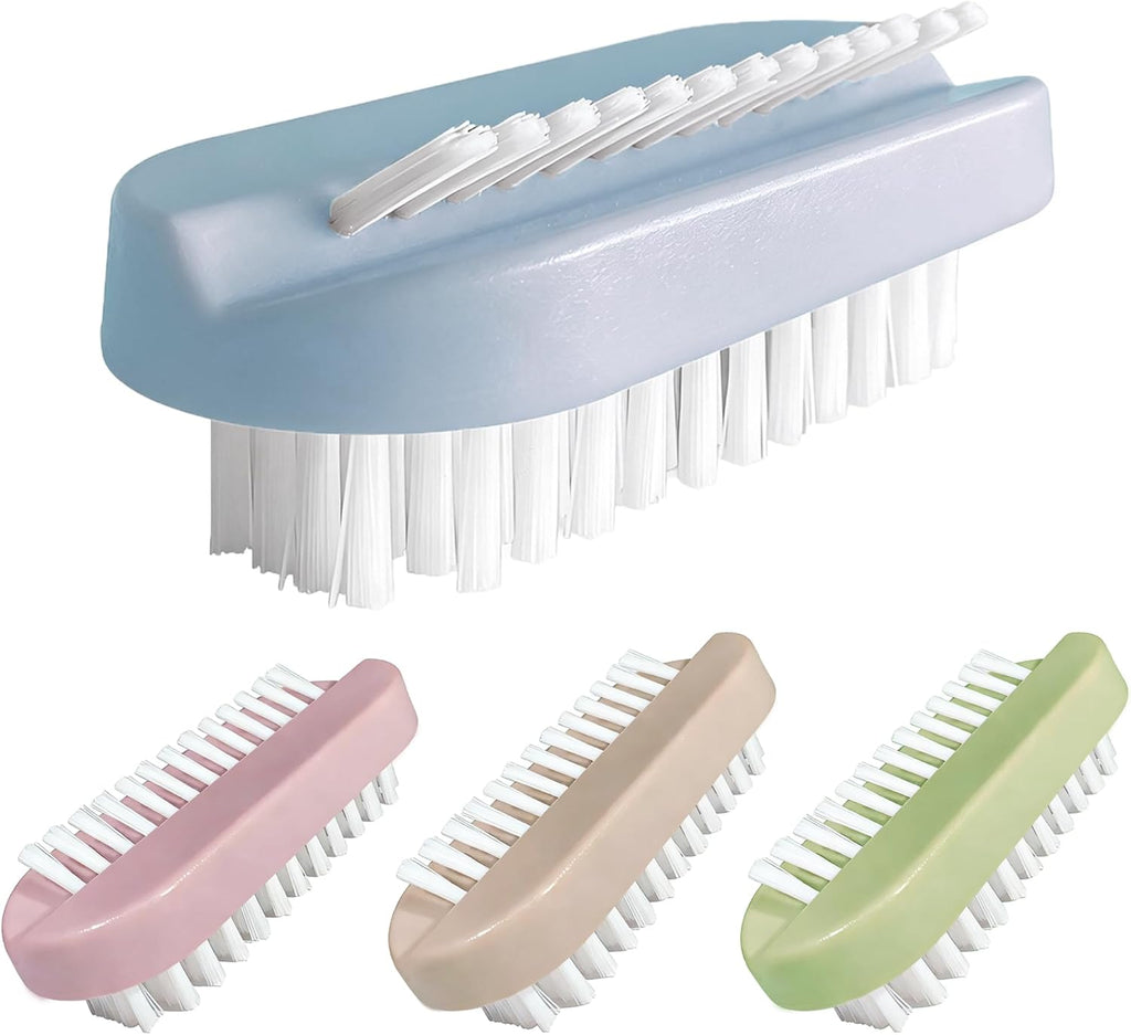 Nail Brush for Cleaning Fingernails 2 Sided Hand Fingernail Scrub Brush with Soft Stiff Bristles Nail Cleaning Brush 4PCS Nail Scrubber Brushes for Men Women Kids