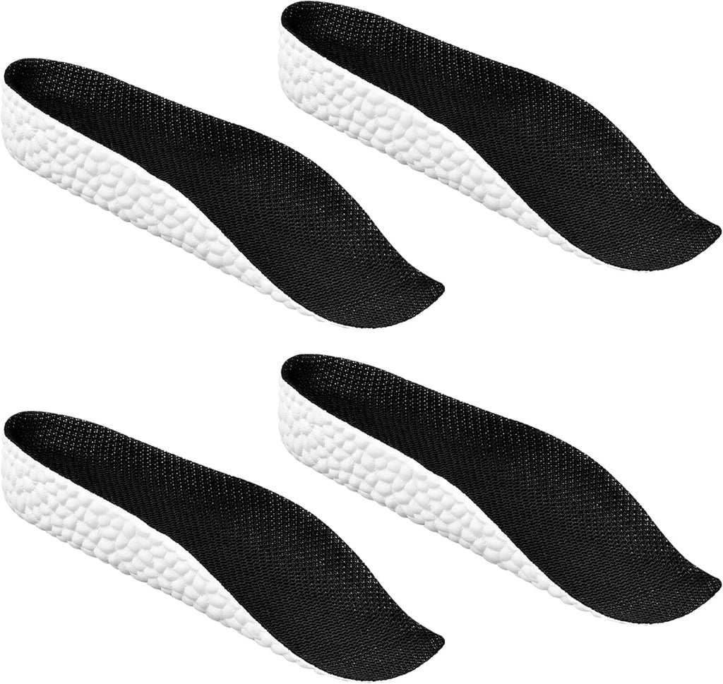 2 Pairs Shoe Lift Height Increase Insoles for Men and Women, Shoe Insert Height Boosters Arch Support Orthotic High Cushions (2.5cm)