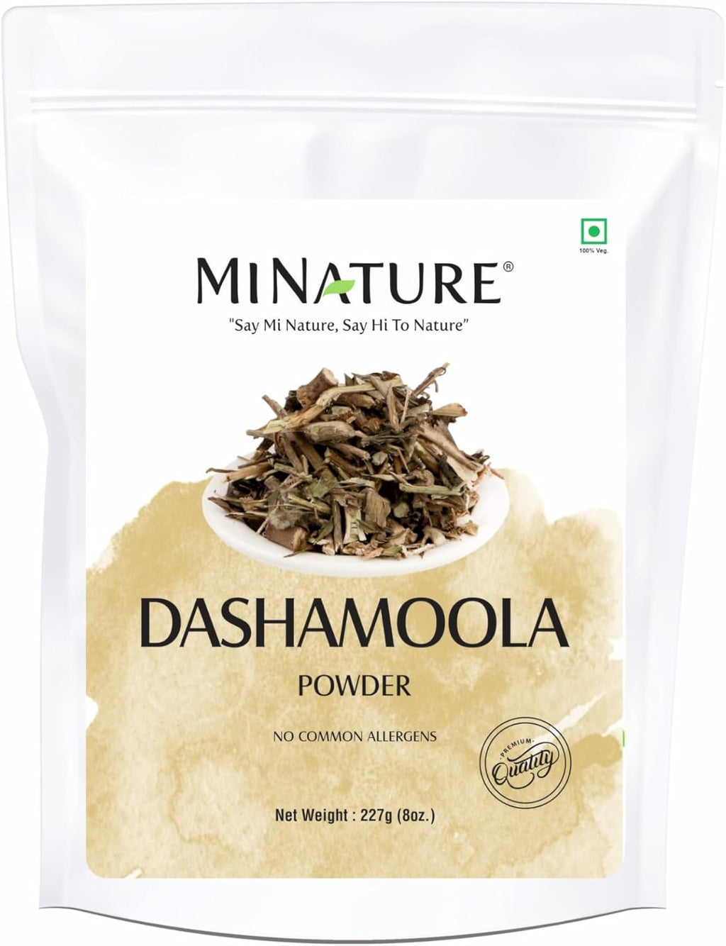 Mi Nature Dashamoola powder | 227g (8oz) | Herbal Health Care Blend | Made with 10 Traditional Herbs | Pure & Natural