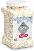 Dependable Food White Chocolate Chips – 2 Lb. Bulk Container -Kosher, White Morsels for Cake Decorating, Cupcakes, Desserts - Resealable Jar