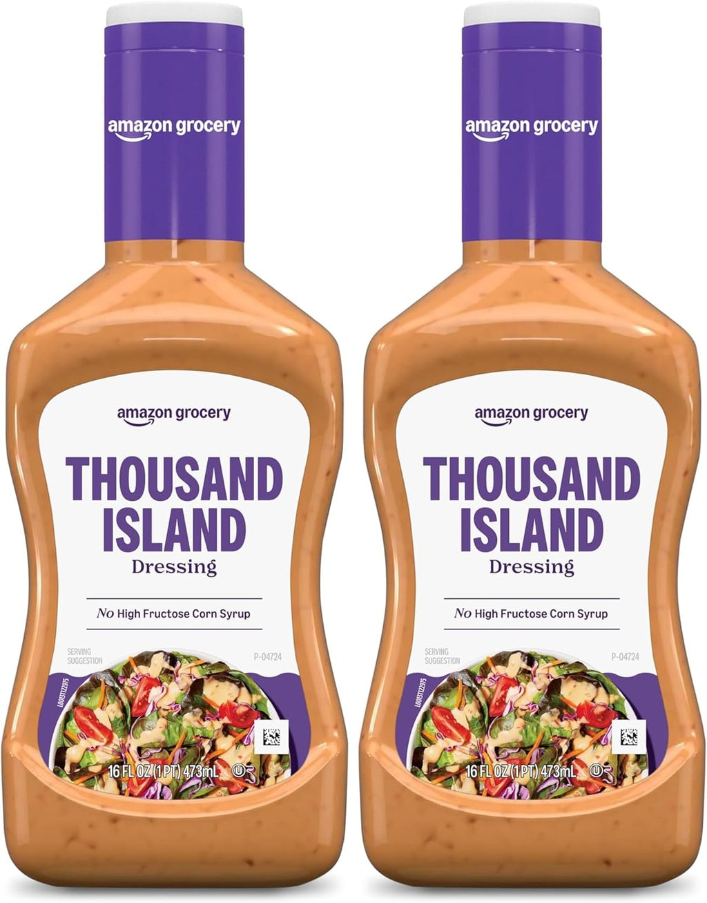 Amazon Grocery, Thousand Island Dressing, (Previously Happy Belly, Packaging May Vary), 16 fl oz (Pack of 2)
