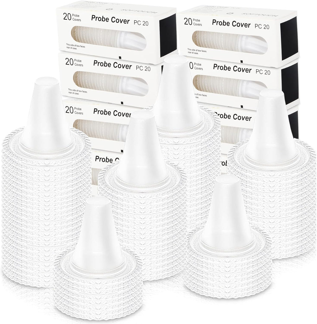 200 PCS Ear Thermometer Probe Covers Lens Refill Caps Filters Digital Thermometer Covers Disposable