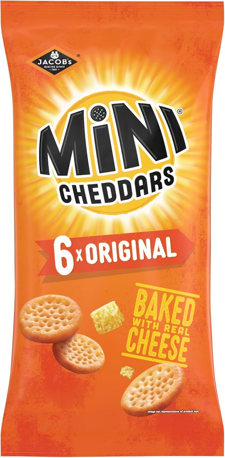 Jacob's Mini Cheddars Original Crisps, 150 g