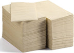 MORGIANA 200-Pack Disposable Paper Napkins, 2-Ply Bamboo Paper Towels Unbleached Disposable Hand Towels for Bathroom & Kitchen