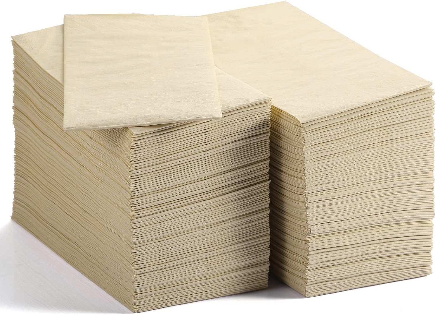 MORGIANA 200-Pack Disposable Paper Napkins, 2-Ply Bamboo Paper Towels Unbleached Disposable Hand Towels for Bathroom & Kitchen