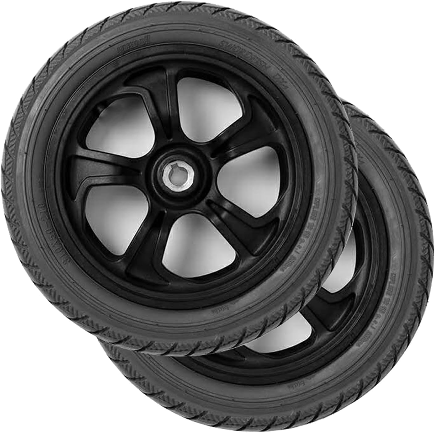 12 Inch Electric Wheelchair Replacement Wheels Accessories, Wheelchair Rear Wheels, Solid Tire, Suitable for Electric Wheelchairs