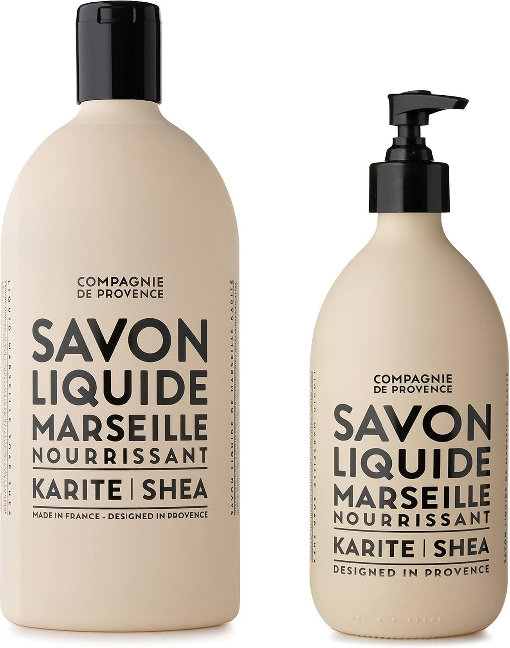 Compagnie de Provence Savon de Marseille Liquid Soap - Karite Shea Butter - 16.7 oz and 33.8 oz Bottles