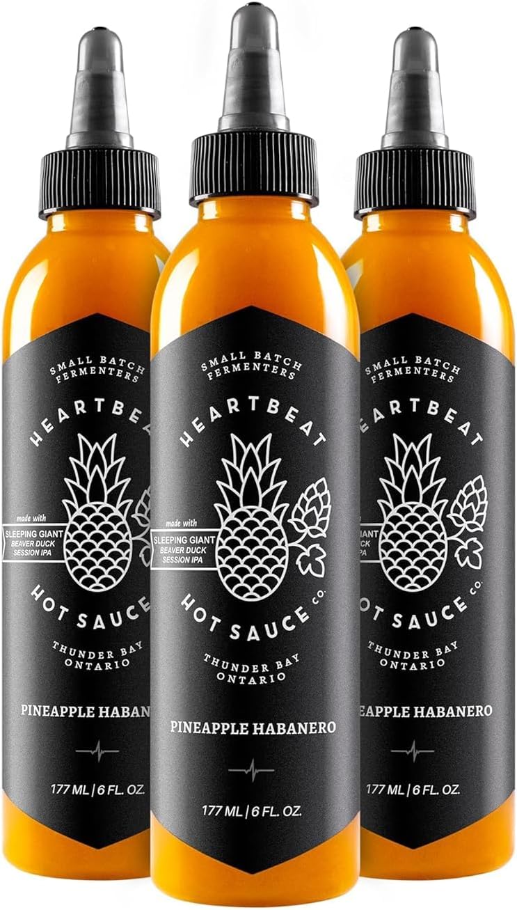 Heartbeat Hot Sauce Co. | Pineapple Habanero, 6 oz. 3 pack