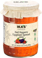 Ika’s Garden Red Pepper & Eggplant Spread Ajvar, 19.4 oz – Authentic Balkan Recipe | Vegan | Gluten-Free | GMO-Free | Versatile Dip, Spread, or Sauce
