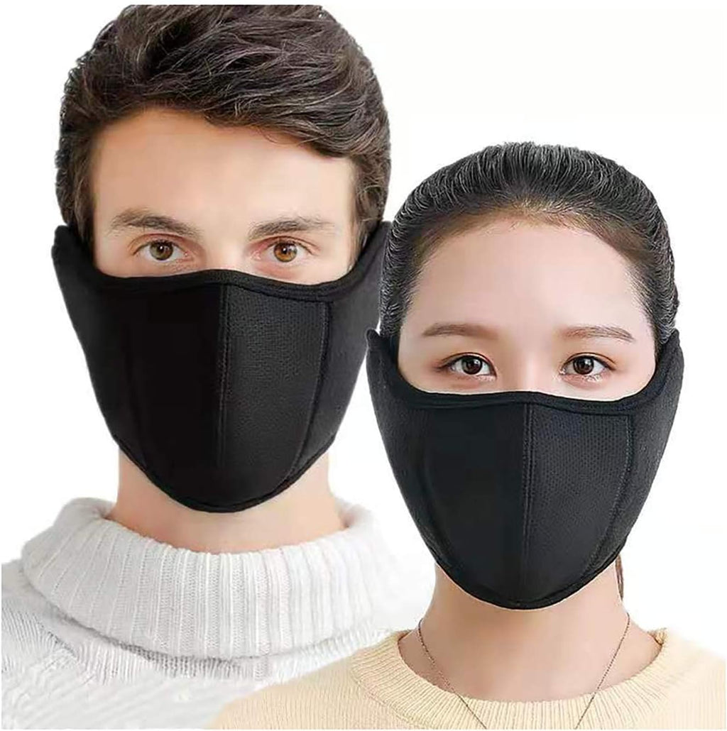 e-jades Winter Face Mask for Women Men -1/2/4pcs Warm Fleece Half Face Mask Balaclava for Cold Weather, Windproof Nose Warmer for Skiing, Running&Cycling, Cubre Bocas para El Frio Breathable Washable