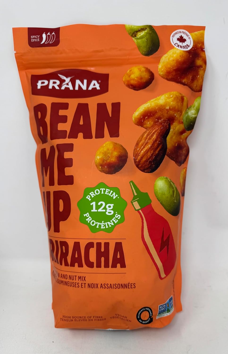 Prana Spicy Peas & Favas Protein Mix, A Crunchy & Spicy Snack with 12g of Protein per Serving - 1 Kg