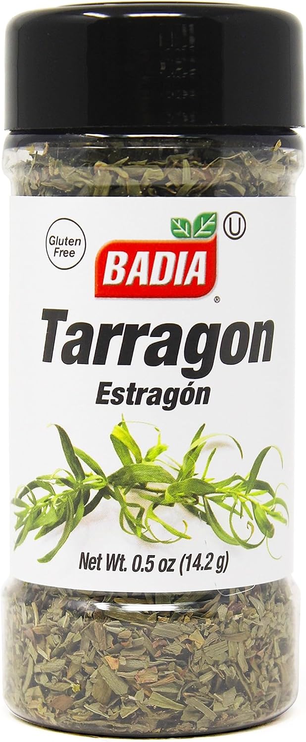 Badia Tarragon 0.5 oz – Aromatic & Sweet, French-Inspired Flavor, Dried Tarragon Leaves, Gluten Free & Kosher