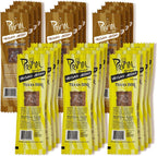 Primal Spirit Vegan Jerky - Soy Protein Energy Pack, 10 g. Plant Based Protein, Certified Non-GMO, No Preservatives, Sports Friendly Packaging The Classics Hickory Smoked and Texas BBQ (24-Pack, 1 oz)