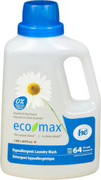 ECOMAX Concentrated Hypoallergenic Laundry Detergent, 1890 ML