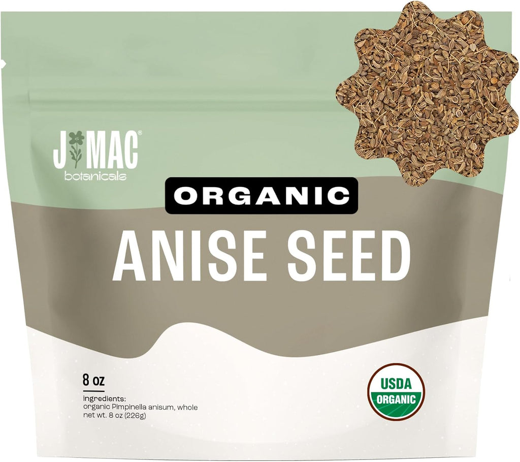 J Mac Botanicals Organic Anise Seeds whole aniseed