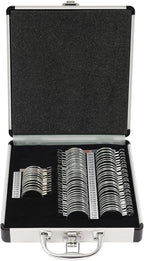 68PCS Optical Trial Lens Set Kit, Metal Rim Aluminum Optometry Kit Case Box Trial Frame, Ophthalmology Optometry Kit Trial Frame Optometry Optician Eye Test Glasses Ophthalmic Lenses, Black
