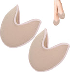 COLLBATH 1pair Ballet Toe Dance Protector Half Pads Sebs Soft Non-Slip Foot Care Insoles for Pointe Shoes Beige for Dancers Casual Use and Comfort