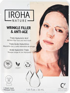 Iroha Nature - Plumpling & Ultra-hydrating 100% biodegradable sheet mask with Triple Hyaluronic Acid– face & neck