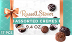 Russell Stover, Assorted Creams in Milk and Dark Chocolate, Chocolate Gift Box, 9.4 Ounce