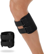 1pc Calf Brace with Shin Splint for Men Women, Lower Leg Compression Wrap Increases Circulation, Reduces Muscle Swelling, Calf Support for Pain Relief, Hiking, Training (Black)