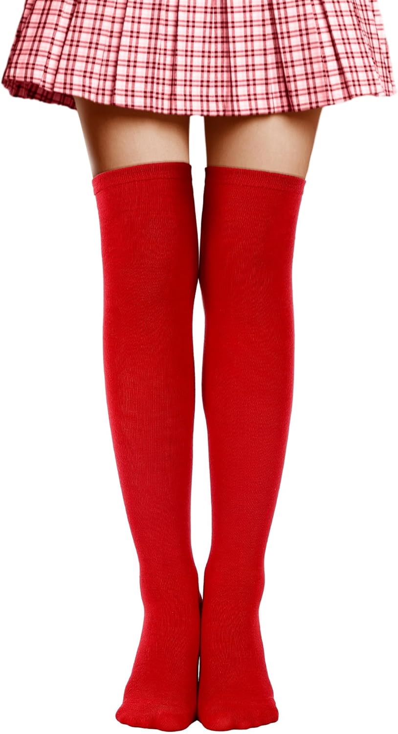 SATINIOR Women Knee High Stockings Thigh High Stockings Halloween Long Socks for Cosplay Party