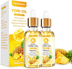 2 Pack Yoni Oil for Women - Organic Pineapple Feminine Oil, Feminine Deodorant - pH Balance - Eliminates Odor - Yoni Moisturizer, 100% Natural Essential Oil, 1 fl oz/pc (Pineapple)
