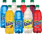Fanta Orange Soda, Berry, Grape, Strawberry, Pina Colada, Pineapple Variety Pack, 20 Oz Bottles (Pack of 8, Total of 160 Oz), 20 Fl Oz (Pack of 8)