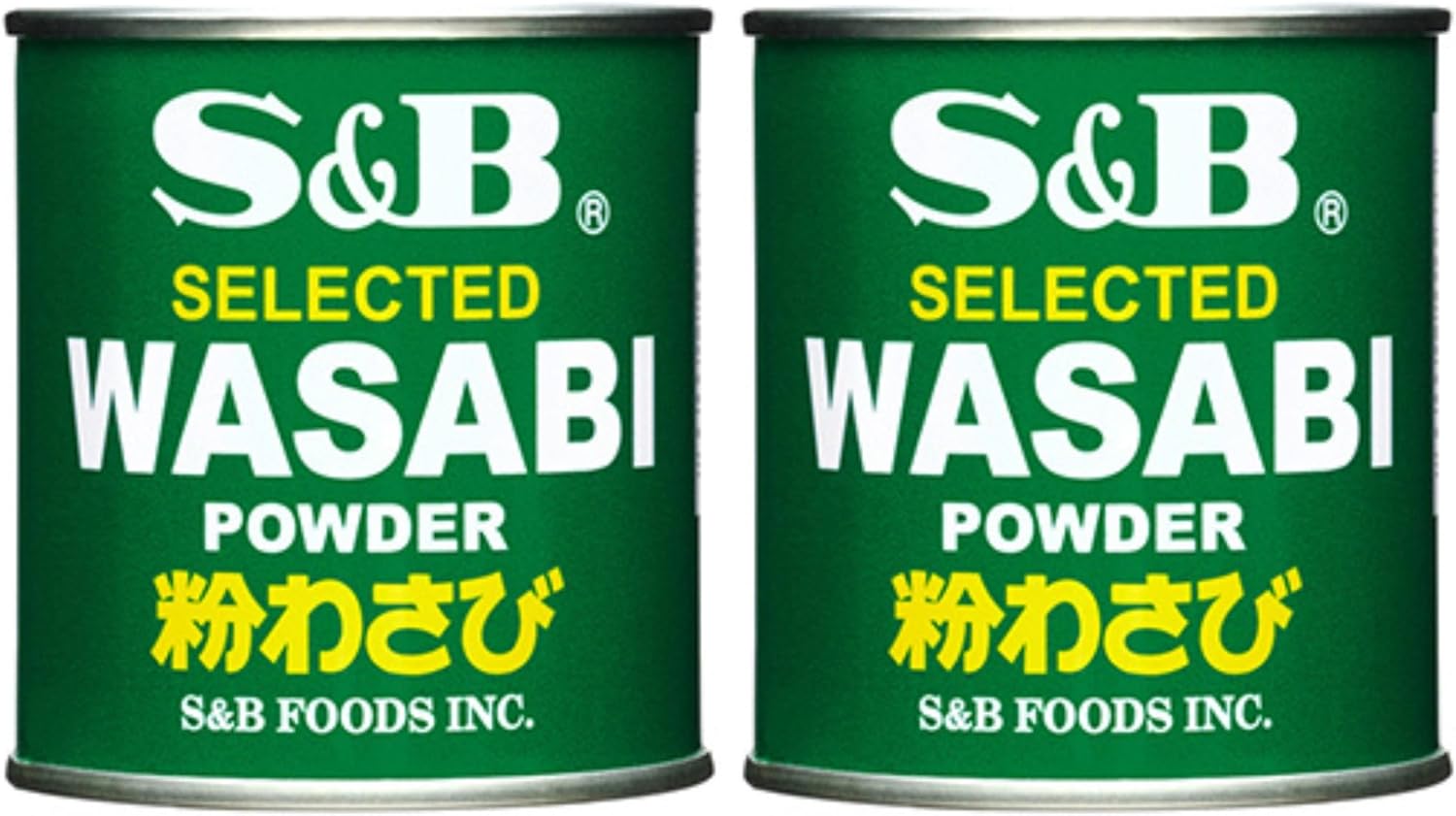 S&B Wasabi Powder 1.06-Oz Cans (Pack of 2)