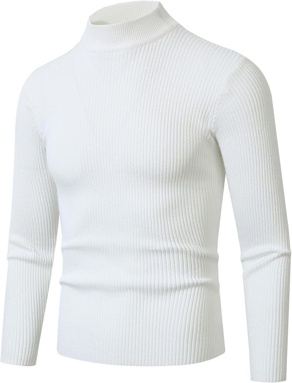 Muscularfit Mens Casual Pullover Fall Sweaters Slim Fit Long Sleeve Winter Thermal Sweater Lightweight Solid Knitted Sweaters