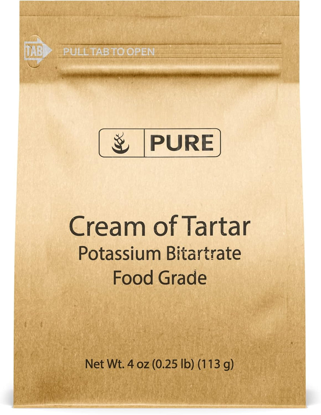 Pure Original Ingredients Cream of Tartar (4 oz) Pure & Natural, Baking & Cleaning, DIY Bath Bombs & More, Eco-Friendly Packaging