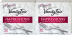 Vanity Fair Impressions Napkins, White - 40 ct - 2 pk