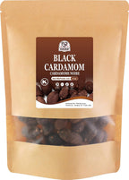 52USA Black Cardamom Pods, 4oz in Kraft Bag, NON GMO Verified, Black Cardamom Seeds - 100% Pure, Aromatic & Natural, Whole Cardamom Pods for Authentic Asian, Indian, and Global Cooking