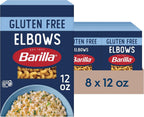 BARILLA Gluten Free Elbows Pasta, 12 Ounce (Pack of 8) - Non-GMO Gluten Free Pasta Made with Blend of Corn & Rice - Vegan Pasta