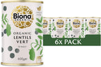 Biona Organic Lentils Vert 400g - Pack of 6