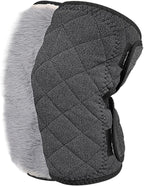 Knee Warmers for Women Men, Thermal Plush Padded Knee Braces Leg Warmers, Warm Knee Support Pads, Adjustable Winter Thicken Knee Wrap Sleeves, for Joint Pain Arthritis, Skiing Cycling Yoga (Dark Gray)