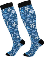 Compression Sock for Women Men Funny Support Knee High Socks Running,Nurses,Travel