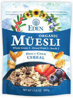 Eden Foods Organic Muesli Hot & Cold Cereal, Anytime of Day, Pure & Purifying, Kosher, 17.6 Ounce (Pack of 6)