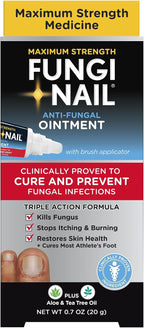 Fungi Nail Anti-Fungal Ointment 0.7 Fl Oz, Kills Fungus that Can Lead To Athlete's Foot with Tolnaftate, Toe Nail Fungus Treatments, Clinically Proven to Cure Infections, Natural Color