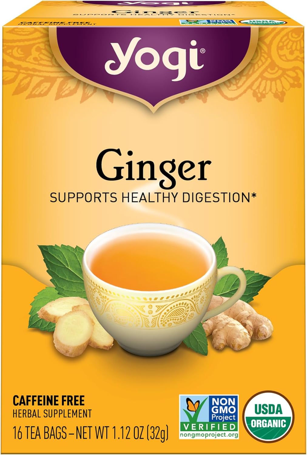 Yogi Tea, Ginger, 1.12 Ounce