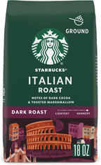 Starbucks Ground Coffee, Dark Roast Coffee, Italian Roast, 100% Arabica, 1 bag (18 oz)