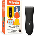 MERIDIAN The Trimmer Original – Body Hair Trimmer for Men, Electric Groin & Body Groomer for Pubic Hair, Chest, Legs & Underarms, Waterproof & Rechargeable, Onyx