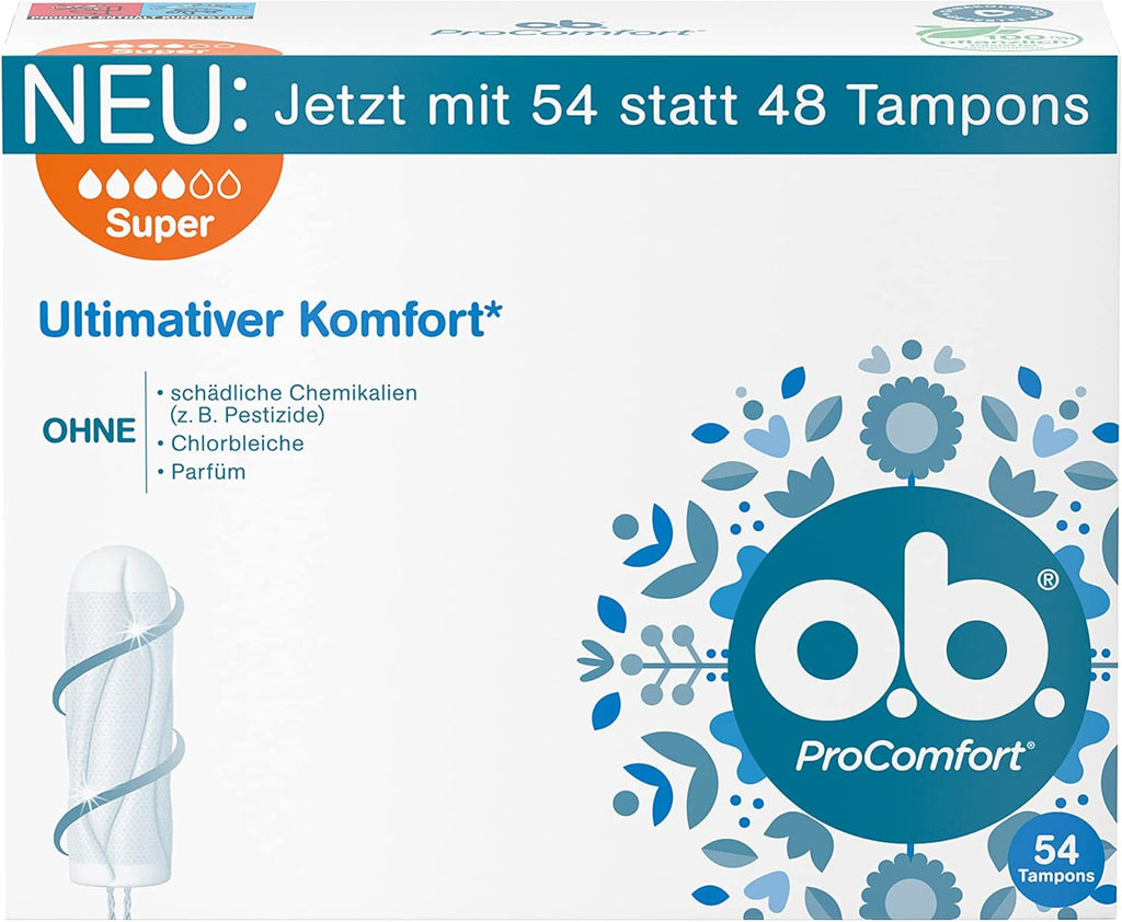 o.b. Tampons ProComfort Super, 54 Stück