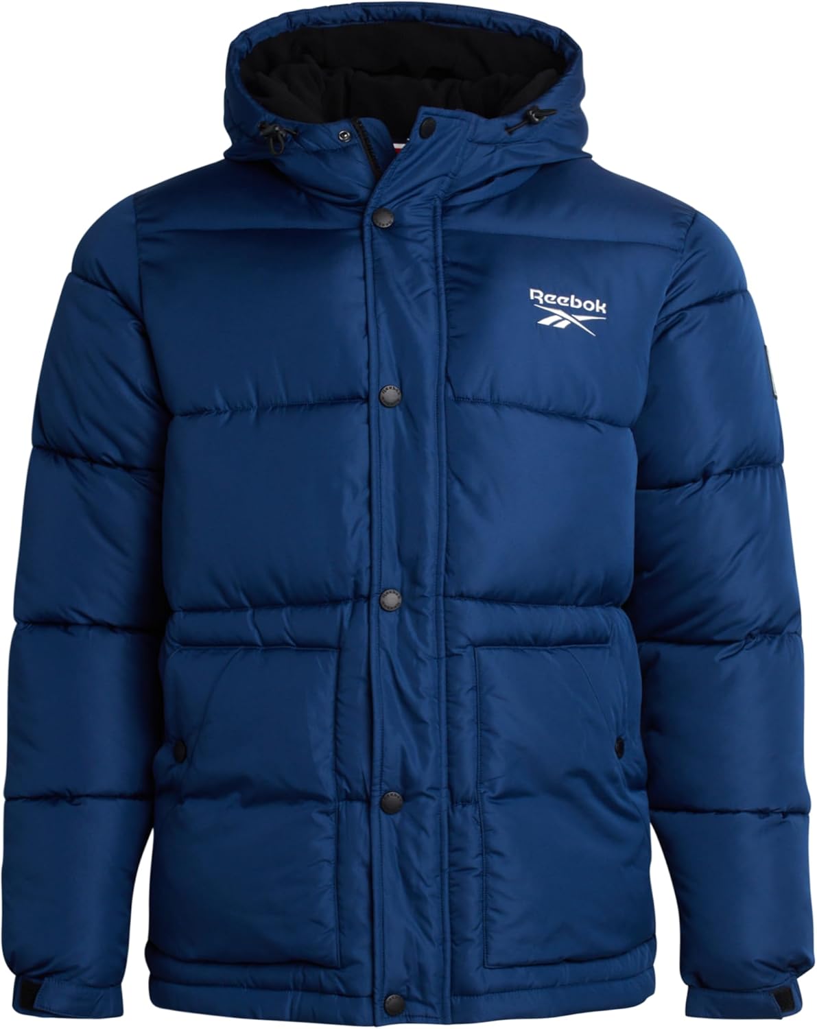 Reebok Mens Winter Jacket - Heavyweight Insulated Mens Winter Coat - Wind Water Resistant Quilted Puffer Jackets for Men