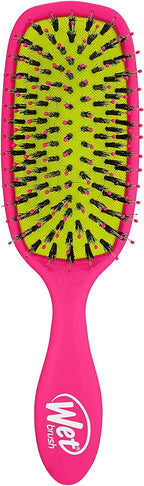 Wet Brush Shine Enhancer Hair Brush, Pink - Exclusive Ultra-soft IntelliFlex Bristles - Natural Boar Bristles Leave Hair Shiny And Smooth For All - For Women, Men, Wet And Dry Hair