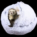 Ferret Bed Cave and Hideouts，Ferret Hideaway Bed Accessories for Cage Ferret Beds and Hideouts (Gray)