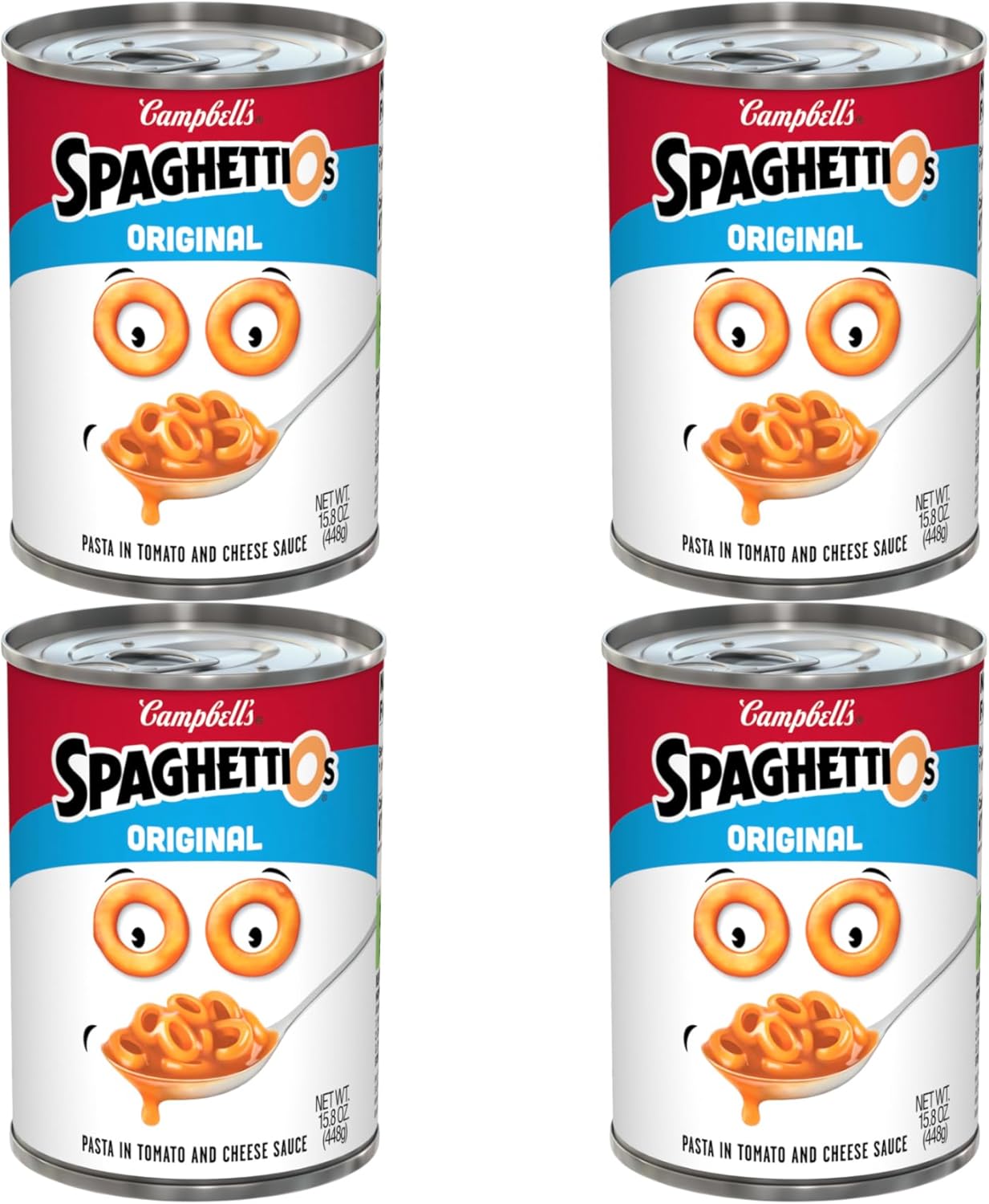 SpaghettiOs Original Canned Pasta, 15.8 oz Can (Pack of 4)