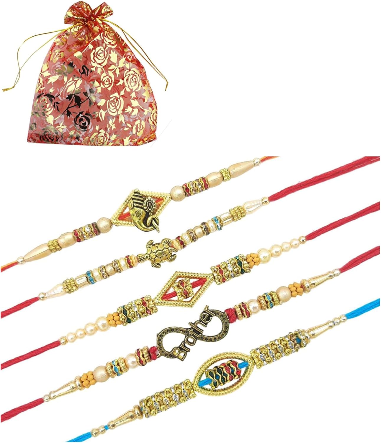 Rakhi for Brother, Stylish Bracelet RAKHI with BEST Design - Thread Raksha bandhan Rakhi Gift, Wrist bands for loving/Brother Sister, Father & Friends.