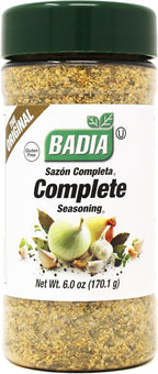 Badia Complete Seasoning, 6 oz - All-Purpose Spice Blend of Garlic, Onion, Salt, Pepper, Herbs & Spices - Savory Signature Blend