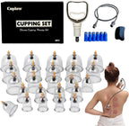 Cupping Set, 24 Cups Cupping Kit for Massage Therapy, Chinese Cupping Therapy Set with Magnetics, Professional Vacuum Cupping Set for Cellulite Reduction Muscle Pain Relief with Manual Pump